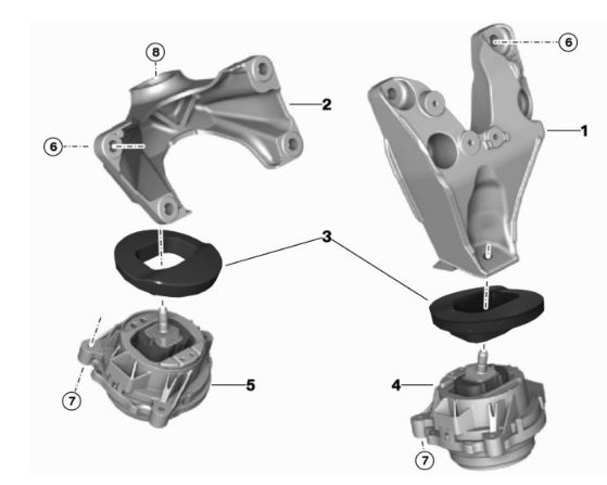 VTT N54, N55, S55, N20, B58 Billet Motor Mount Inserts