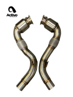 Active Autowerke S63 N63 GESI Catted Downpipes | V8 BMW X5 M and X6 M X5 X6 550i 650i