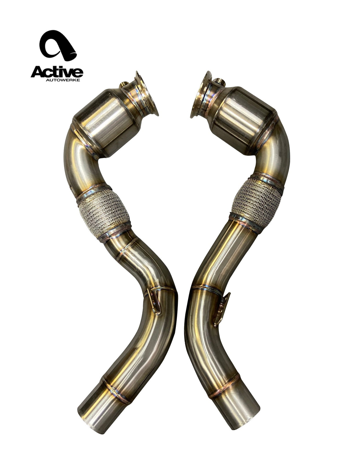 Active Autowerke S63 N63 GESI Catted Downpipes | V8 BMW X5 M and X6 M X5 X6 550i 650i