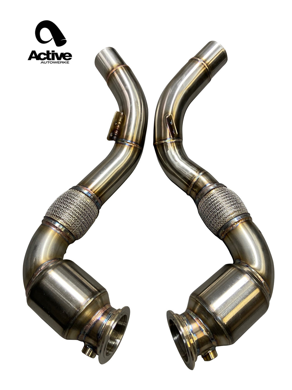 Active Autowerke S63 N63 Aflow Catted Downpipes | V8 BMW X5 M and X6 M X5 X6 550i 650i