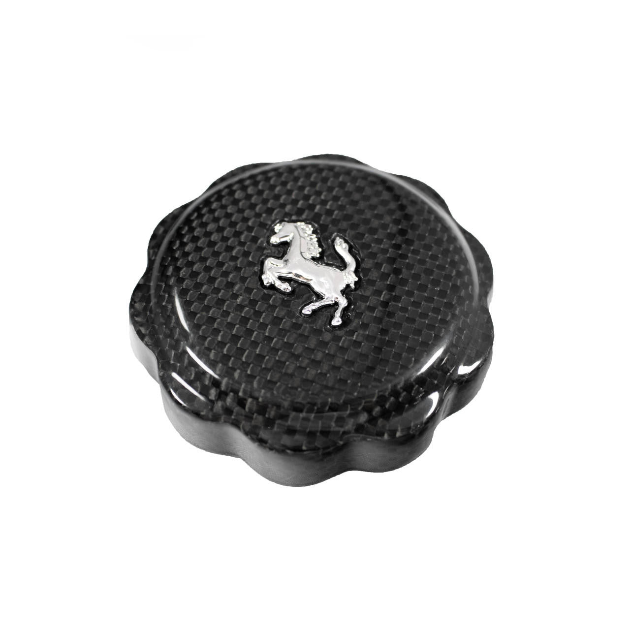 Carbon Fiber Oil Cap Cover With Cavallino - Ferrari F8 Tributo/Spider Secondary image