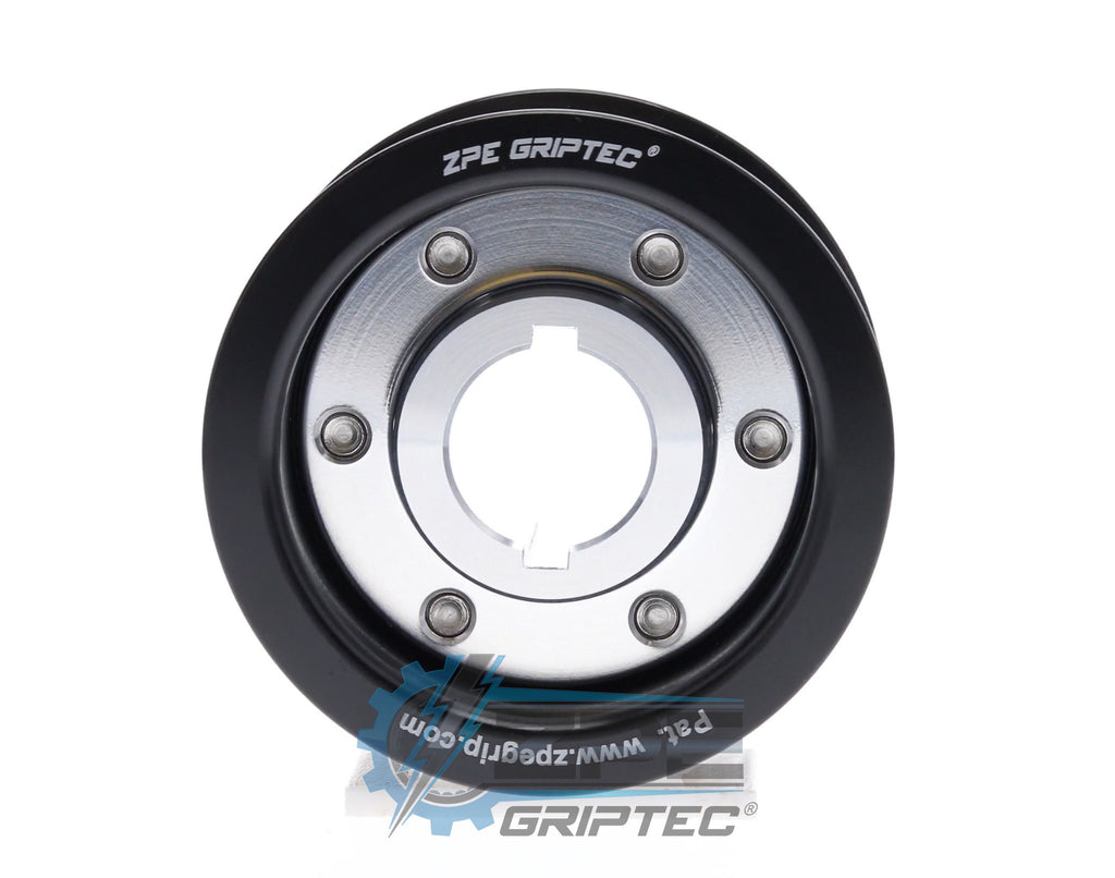 2.65" 8 Rib ZPE GripTec® 2pc ProCharger Standard L3 Black Pulley & Hub Kit