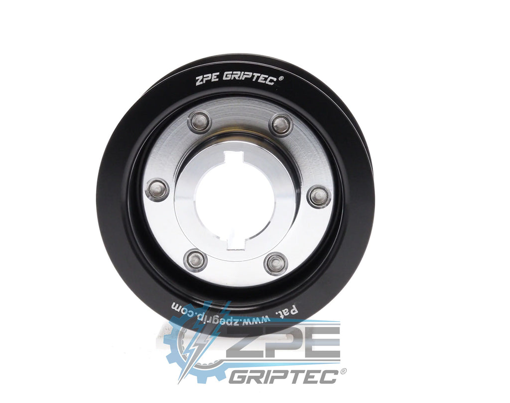 2.80" 6 Rib ZPE GripTec® 2pc ProCharger Standard L3 Black Pulley & Hub Kit