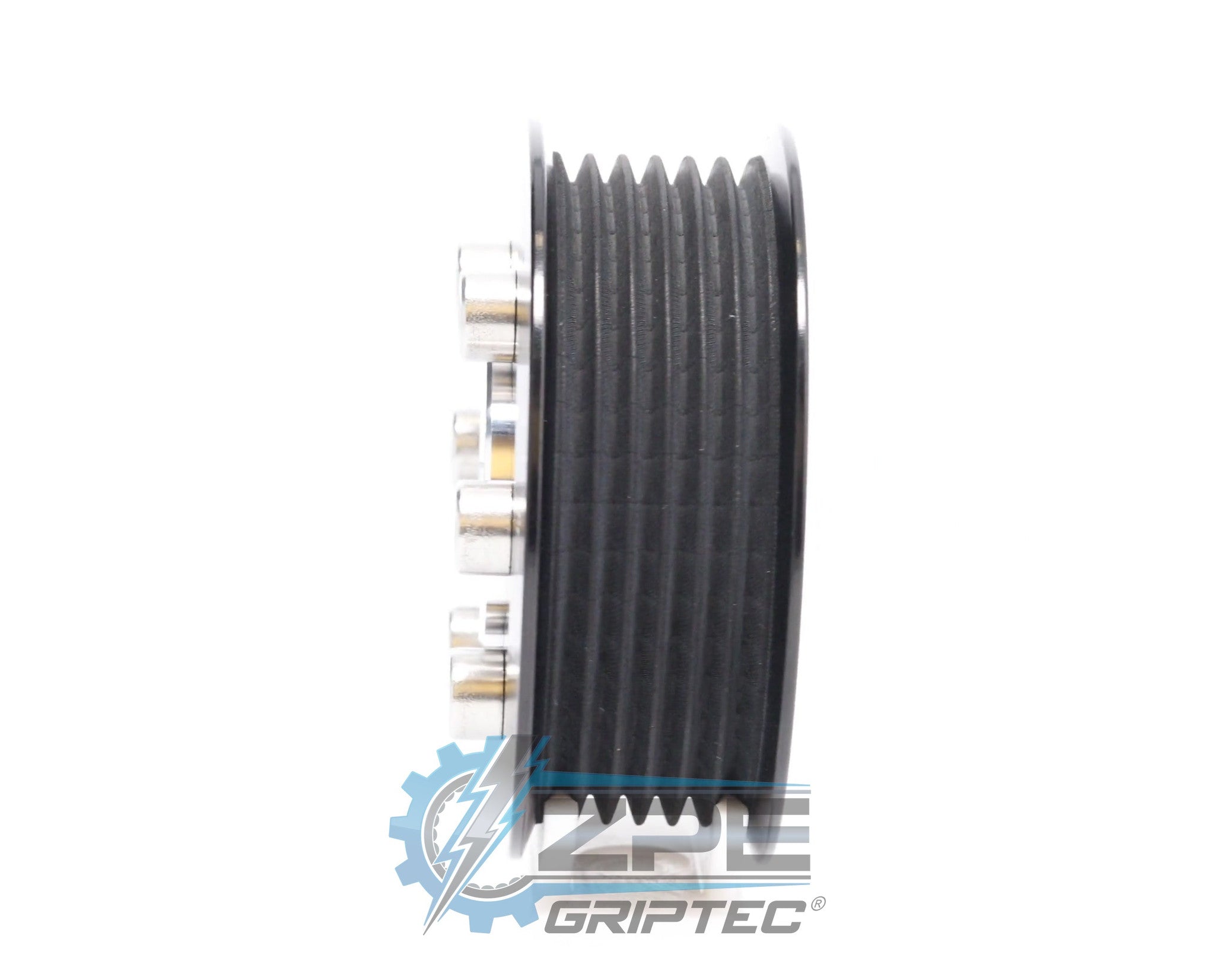 2.85" 6 Rib ZPE GripTec® 2pc ProCharger Standard L3 Black Pulley & Hub Kit Secondary image