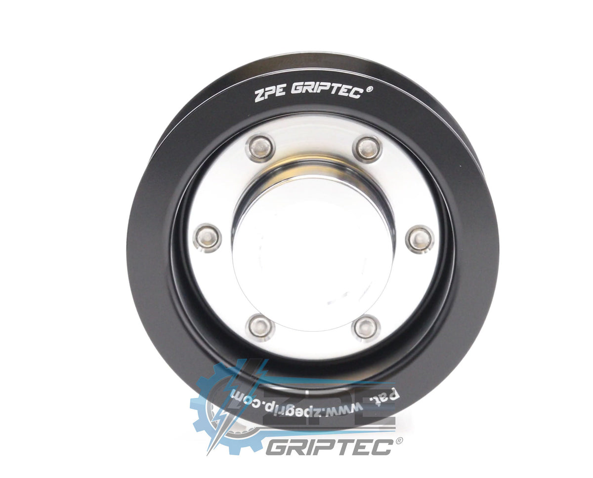 2.85" 6 Rib ZPE GripTec® 2pc ProCharger Standard L3 Black Pulley & Hub Kit