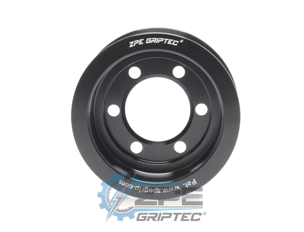 3.125" 8 Rib ZPE GripTec® 2pc ProCharger Standard L3 Black Pulley Only