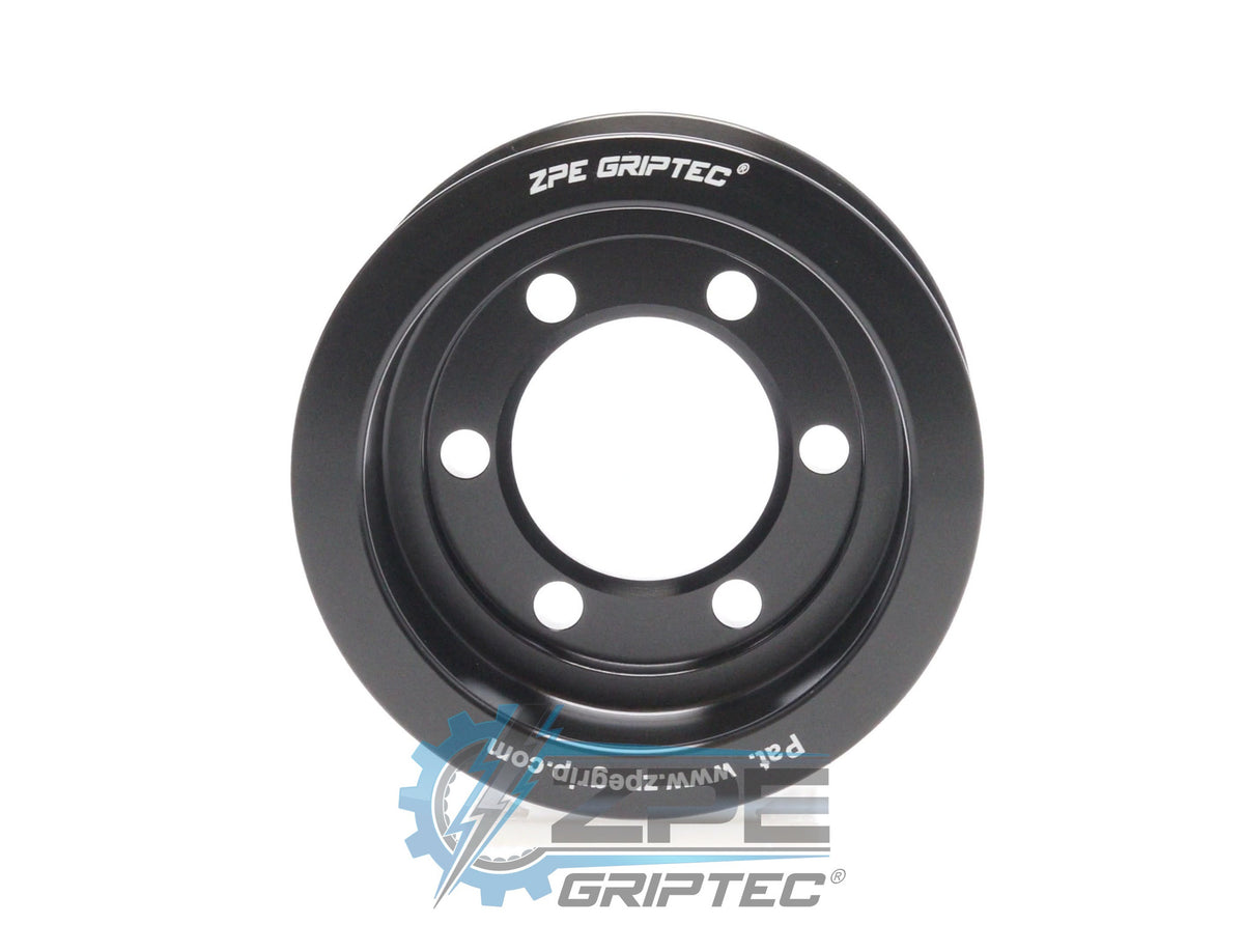 3.125" 8 Rib ZPE GripTec® 2pc ProCharger Standard L3 Black Pulley Only