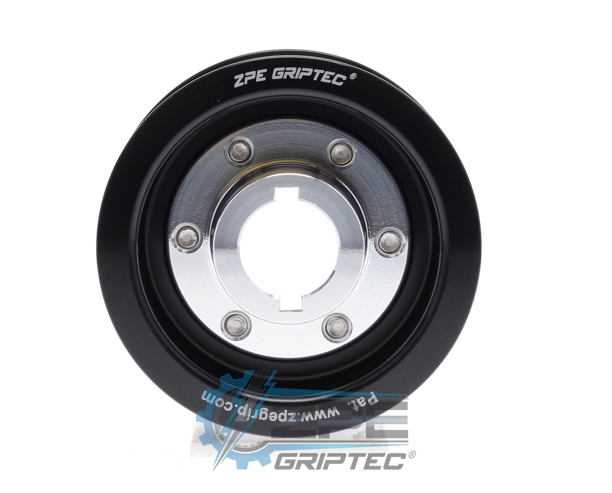 3.12" 6 Rib ZPE GripTec® 2pc ProCharger Standard L3 Black Pulley & Hub Kit