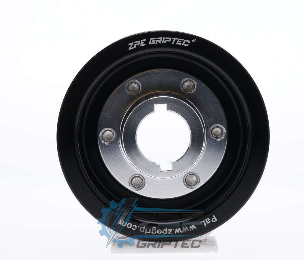 3.20" 6 Rib ZPE GripTec® 2pc ProCharger Standard L3 Black Pulley & Hub Kit