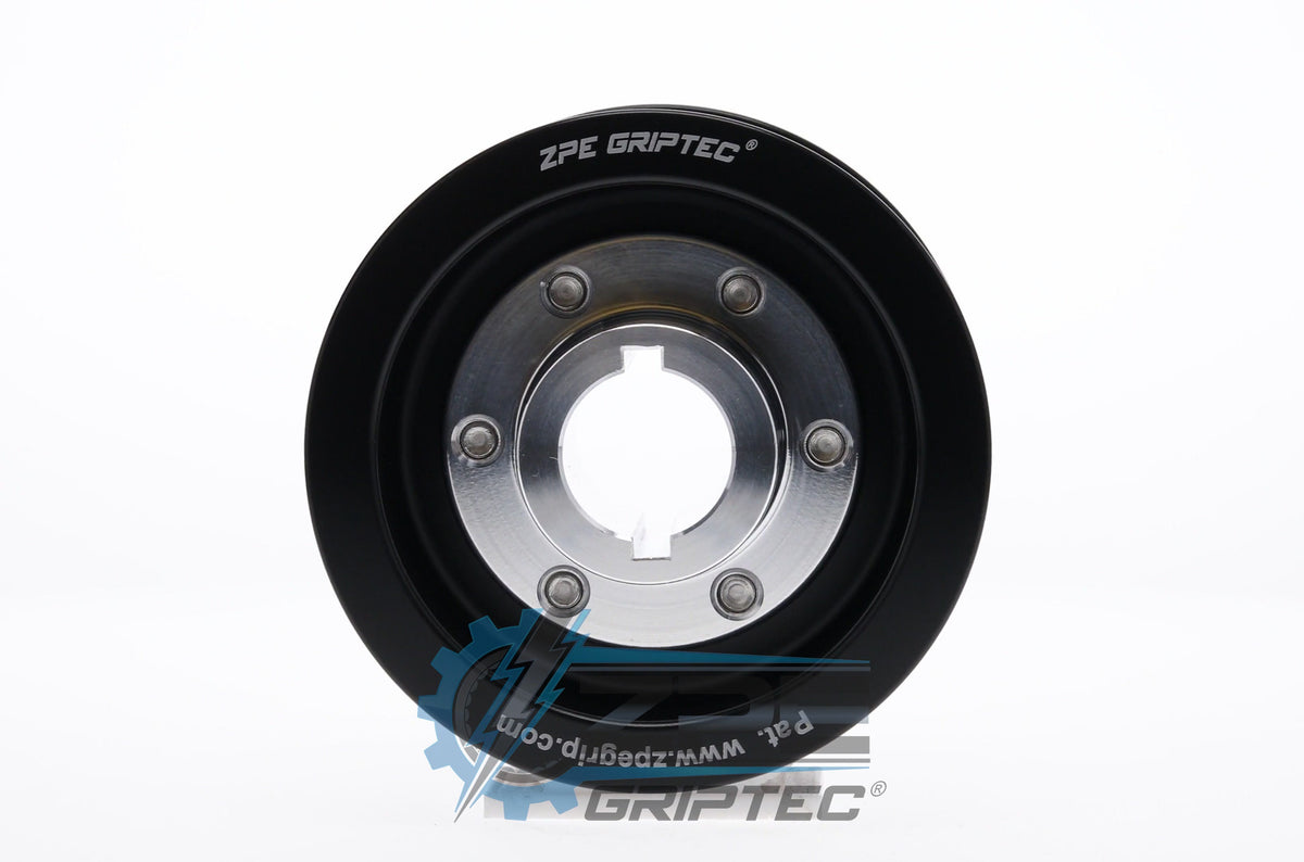 3.25" 10 Rib ZPE GripTec® 2pc ProCharger Standard L3 Black Pulley & Hub Kit
