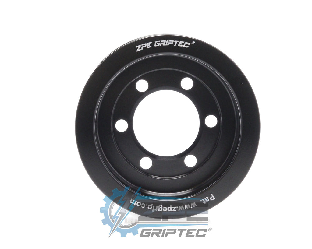 3.375" 8 Rib ZPE GripTec® 2pc ProCharger Standard L3 Black Pulley Only