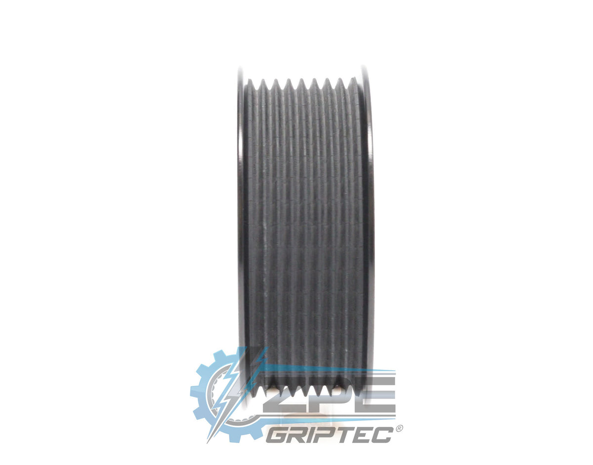 3.50" 8 Rib ZPE GripTec® 2pc ProCharger Standard L3 Black Pulley Only