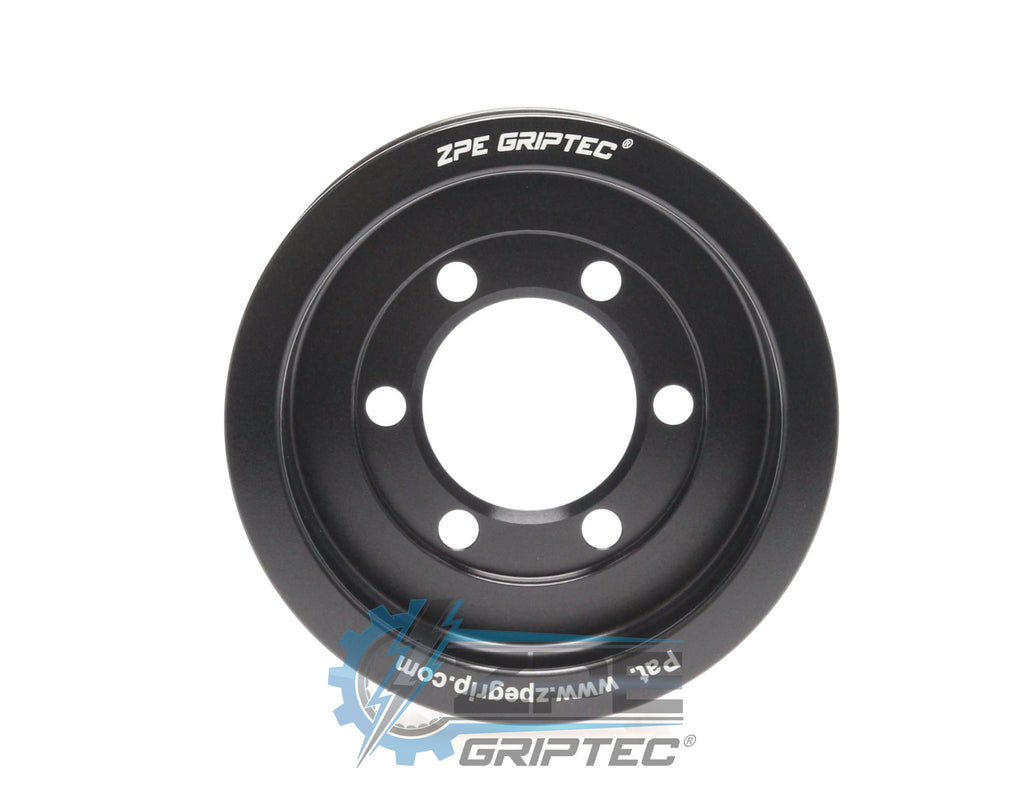 3.50" 8 Rib ZPE GripTec® 2pc ProCharger Standard L3 Black Pulley Only
