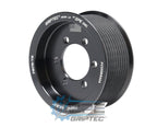 3.50" 10 Rib ZPE GripTec® 2pc ProCharger Standard L3 Black Pulley Only