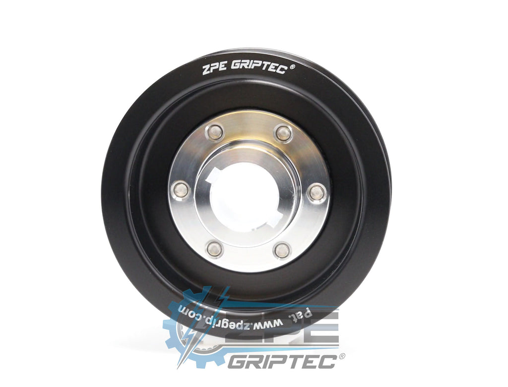 3.55" 6 Rib ZPE GripTec® 2pc ProCharger Standard L3 Black Pulley & Hub Kit