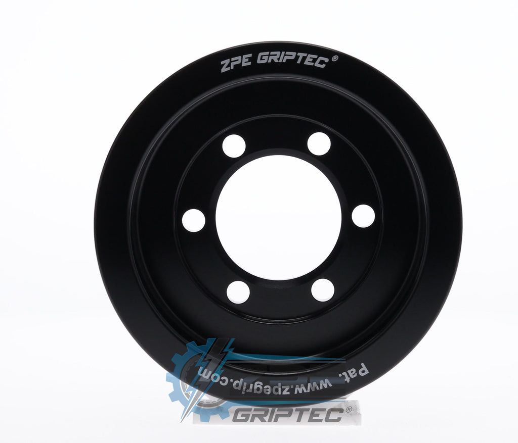 3.55" 8 Rib ZPE GripTec® 2pc ProCharger Standard L3 Black Pulley Only