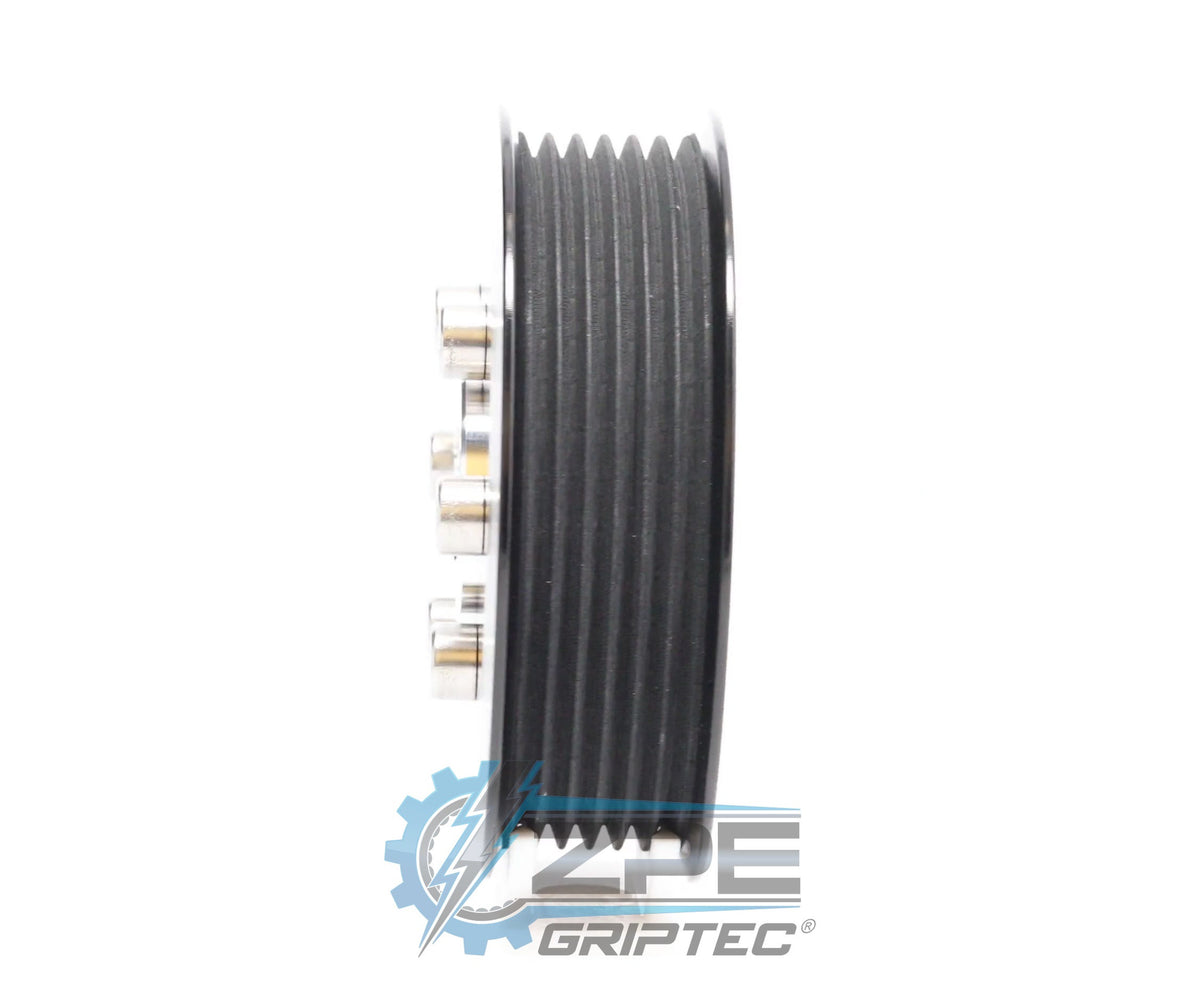 3.60" 6 Rib ZPE GripTec® 2pc ProCharger Standard L3 Black Pulley & Hub Kit