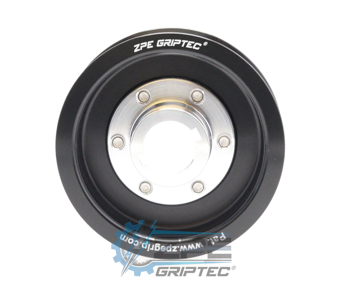 3.60" 6 Rib ZPE GripTec® 2pc ProCharger Standard L3 Black Pulley & Hub Kit