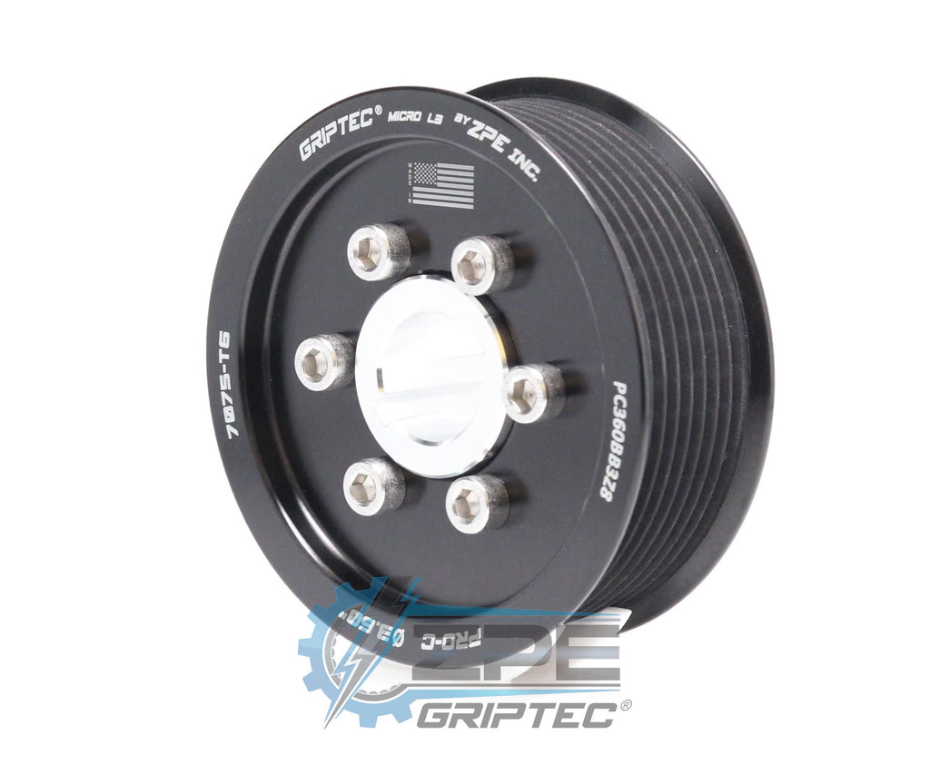 ZPE GripTec® 2pc ProCharger Standard 8 Rib Supercharger Pulley