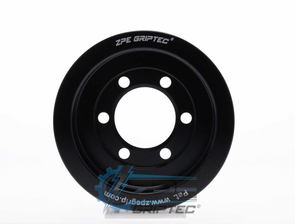 3.60" 8 Rib ZPE GripTec® 2pc ProCharger Standard L3 Black Pulley Only