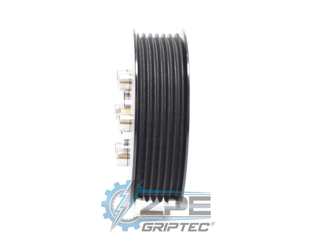 3.625" 6 Rib ZPE GripTec® 2pc ProCharger Standard L3 Black Pulley & Hub Kit