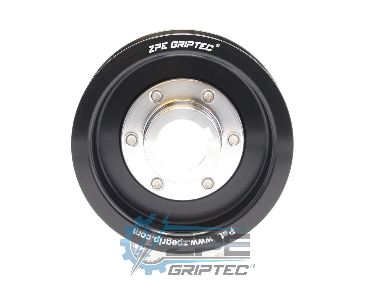3.625" 6 Rib ZPE GripTec® 2pc ProCharger Standard L3 Black Pulley & Hub Kit