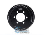 3.625" 8 Rib ZPE GripTec® 2pc ProCharger Standard L3 Black Pulley Only