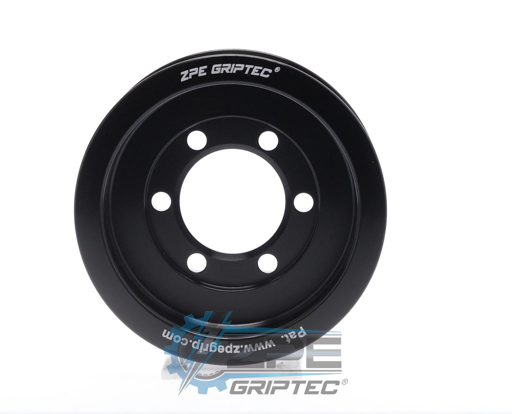 3.625" 8 Rib ZPE GripTec® 2pc ProCharger Standard L3 Black Pulley Only