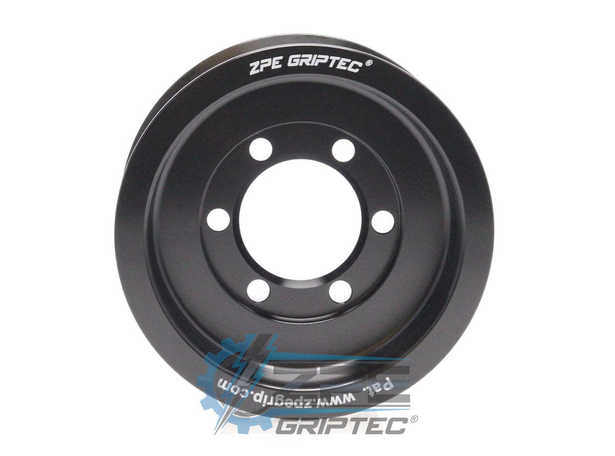 3.80" 10 Rib ZPE GripTec® 2pc ProCharger Standard L3 Black Pulley Only