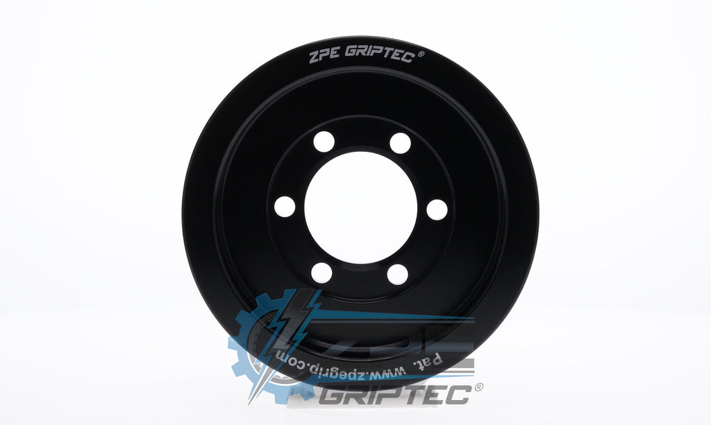 3.875" 8 Rib ZPE GripTec® 2pc ProCharger Standard L3 Black Pulley Only