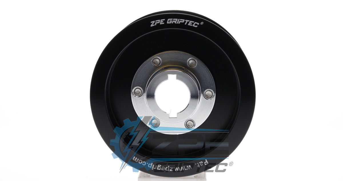 3.90" 10 Rib ZPE GripTec® 2pc ProCharger Standard L3 Black Pulley & Hub Kit