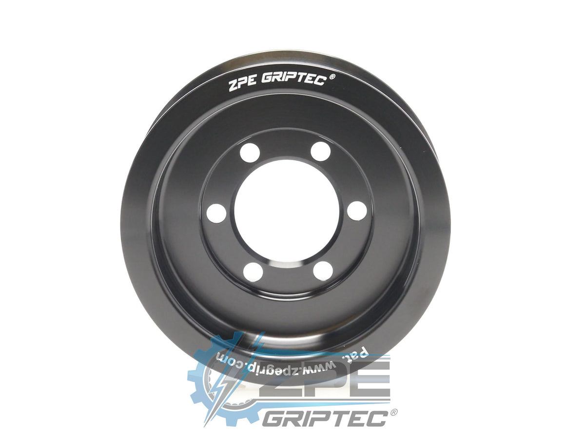 3.90" 8 Rib ZPE GripTec® 2pc ProCharger Standard L3 Black Pulley Only