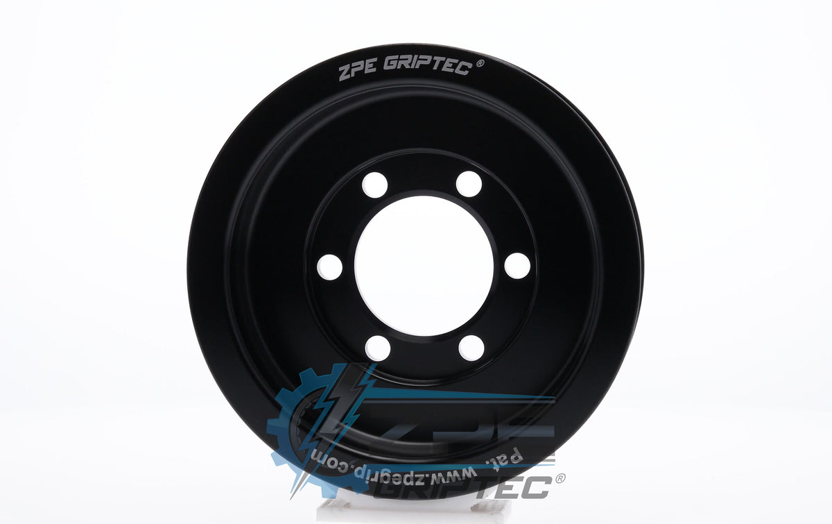 4.00" 6 Rib ZPE GripTec® 2pc ProCharger Standard L3 Black Pulley Only