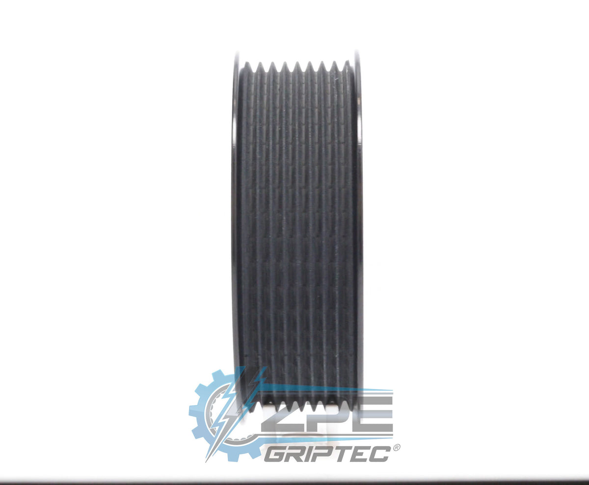 4.00" 8 Rib ZPE GripTec® 2pc ProCharger Standard L3 Black Pulley Only