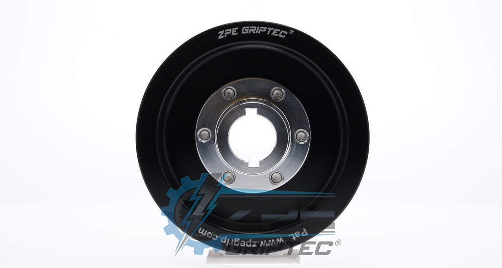 4.06" 10 Rib ZPE GripTec® 2pc ProCharger Standard L3 Black Pulley & Hub Kit