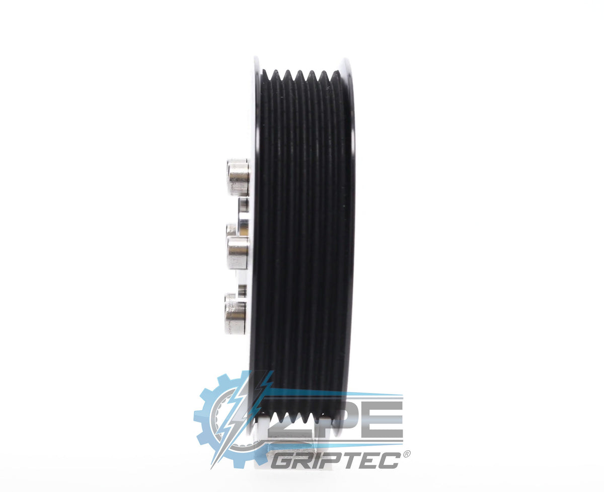 4.125" 6 Rib ZPE GripTec® 2pc ProCharger Standard L3 Black Pulley & Hub Kit