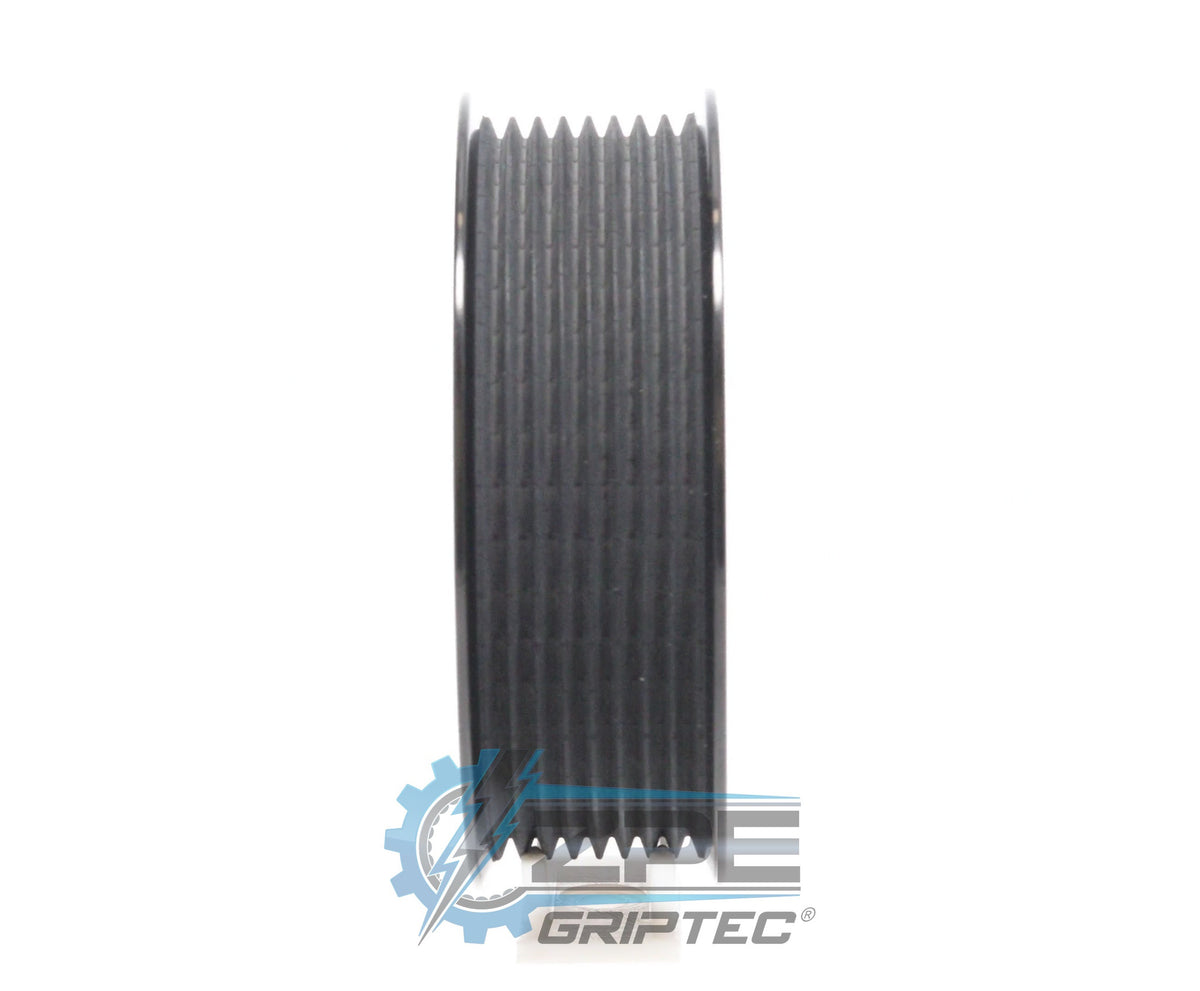 4.125" 8 Rib ZPE GripTec® 2pc ProCharger Standard L3 Black Pulley & Hub Kit