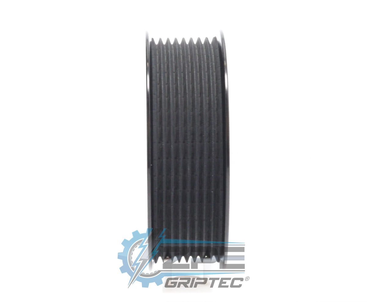 4.125" 8 Rib ZPE GripTec® 2pc ProCharger Standard L3 Black Pulley Only