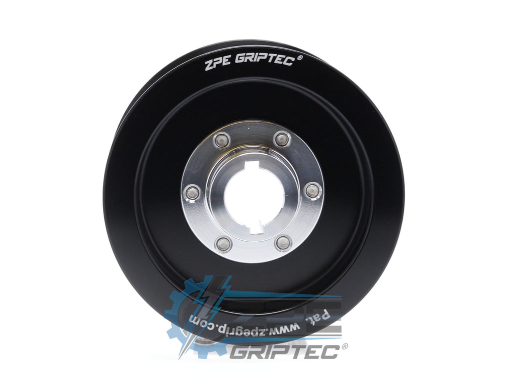 4.25" 12 Rib ZPE GripTec® 2pc ProCharger Standard L3 Black Pulley & Hub Kit