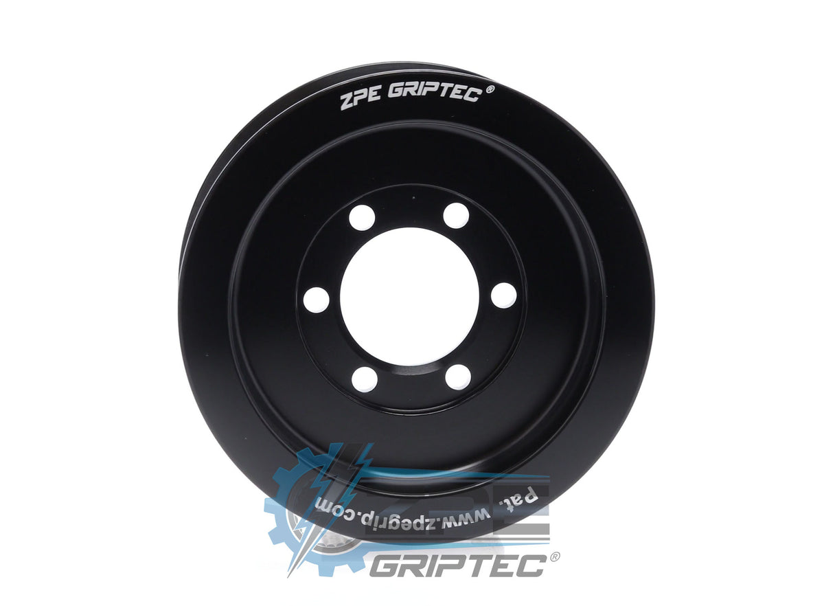 4.25" 2pc 12 Rib "Standard" Black L3 (Pulley Only)