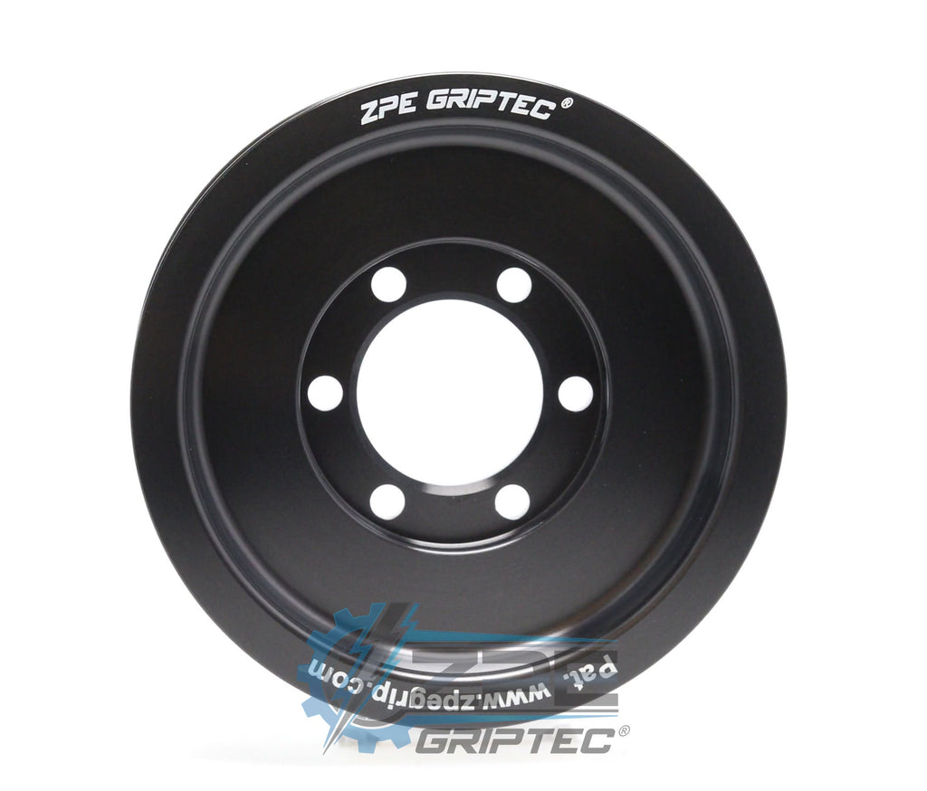 4.385" 8 Rib ZPE GripTec® 2pc ProCharger Standard L3 Black Pulley Only