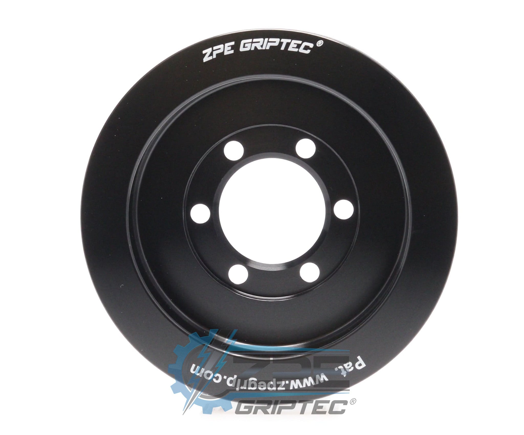 4.40" 8 Rib ZPE GripTec® 2pc ProCharger Standard L3 Black Pulley Only Secondary image