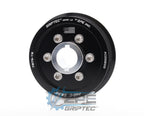 3.50" 2pc 6 Rib ZPE GripTec® 2pc ProCharger Single Shoulder L3 Black Pulley & Hub Kit