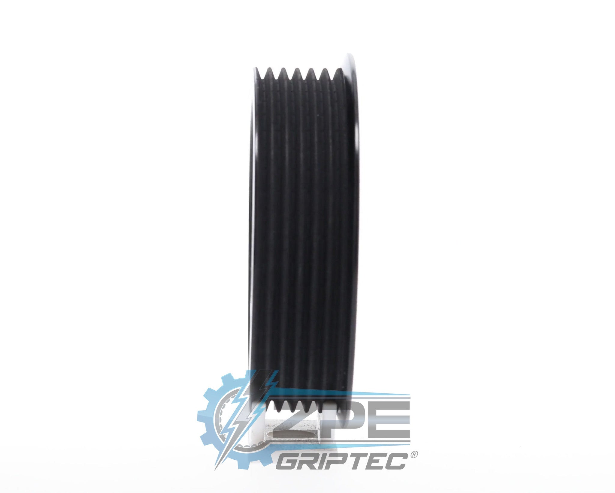 3.50" 2pc 6 Rib ZPE GripTec® 2pc ProCharger Single Shoulder L3 Black Pulley Only Secondary image