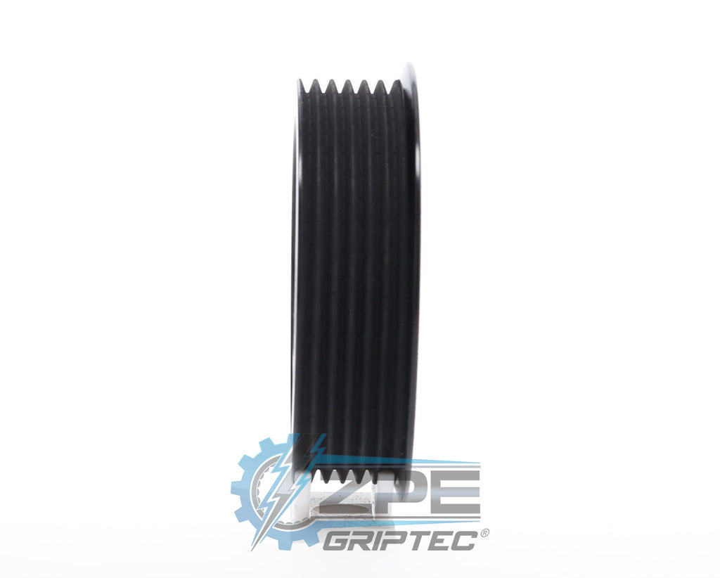 3.50" 2pc 6 Rib ZPE GripTec® 2pc ProCharger Single Shoulder L3 Black Pulley Only