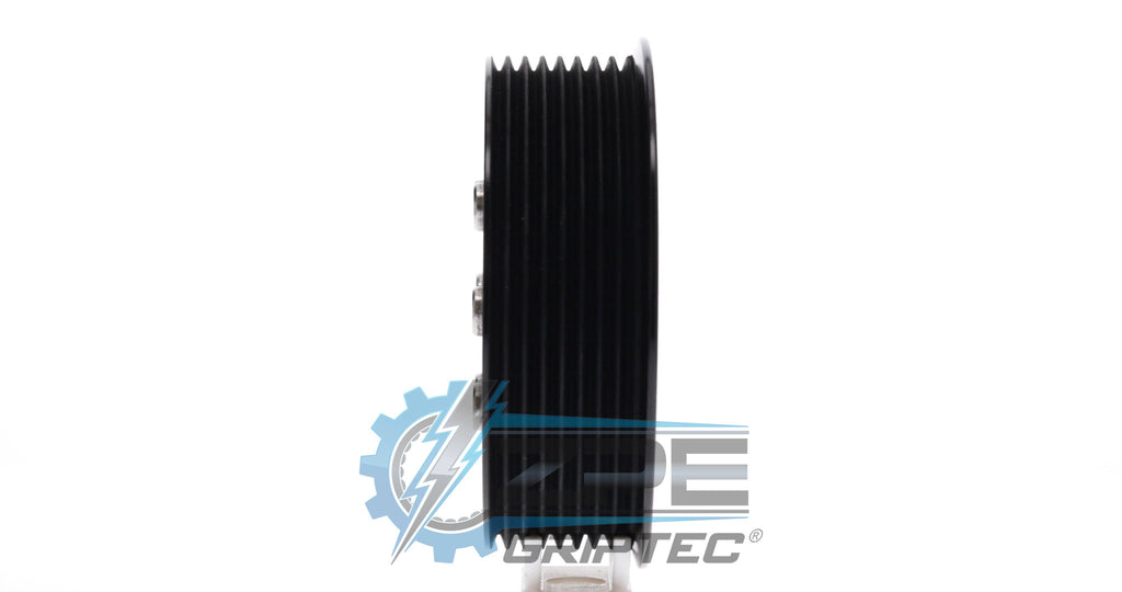 4.00" 2pc 8 Rib ZPE GripTec® 2pc ProCharger Single Shoulder L3 Black Pulley & Hub Kit