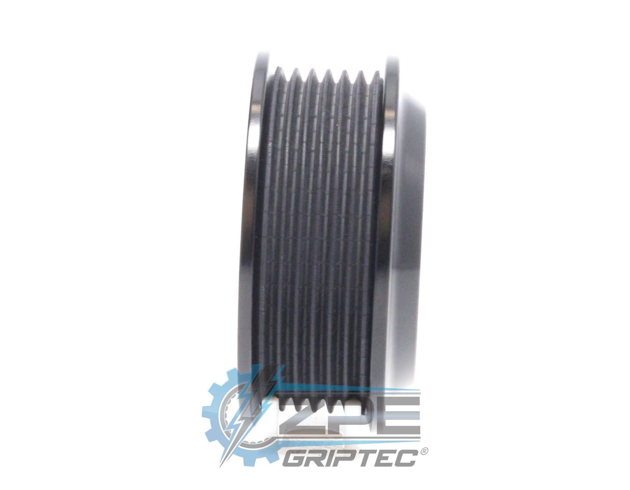 3.00" 6 Rib ZPE GripTec® 2pc ProCharger Offset L3 Black Pulley Only Secondary image