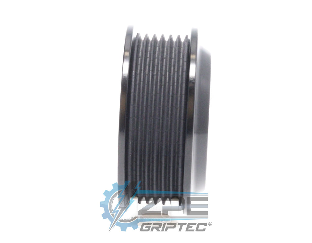 3.00" 6 Rib ZPE GripTec® 2pc ProCharger Offset L3 Black Pulley Only