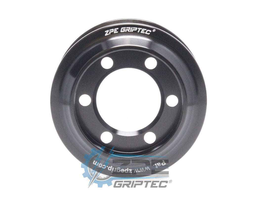 3.00" 6 Rib ZPE GripTec® 2pc ProCharger Offset L3 Black Pulley Only