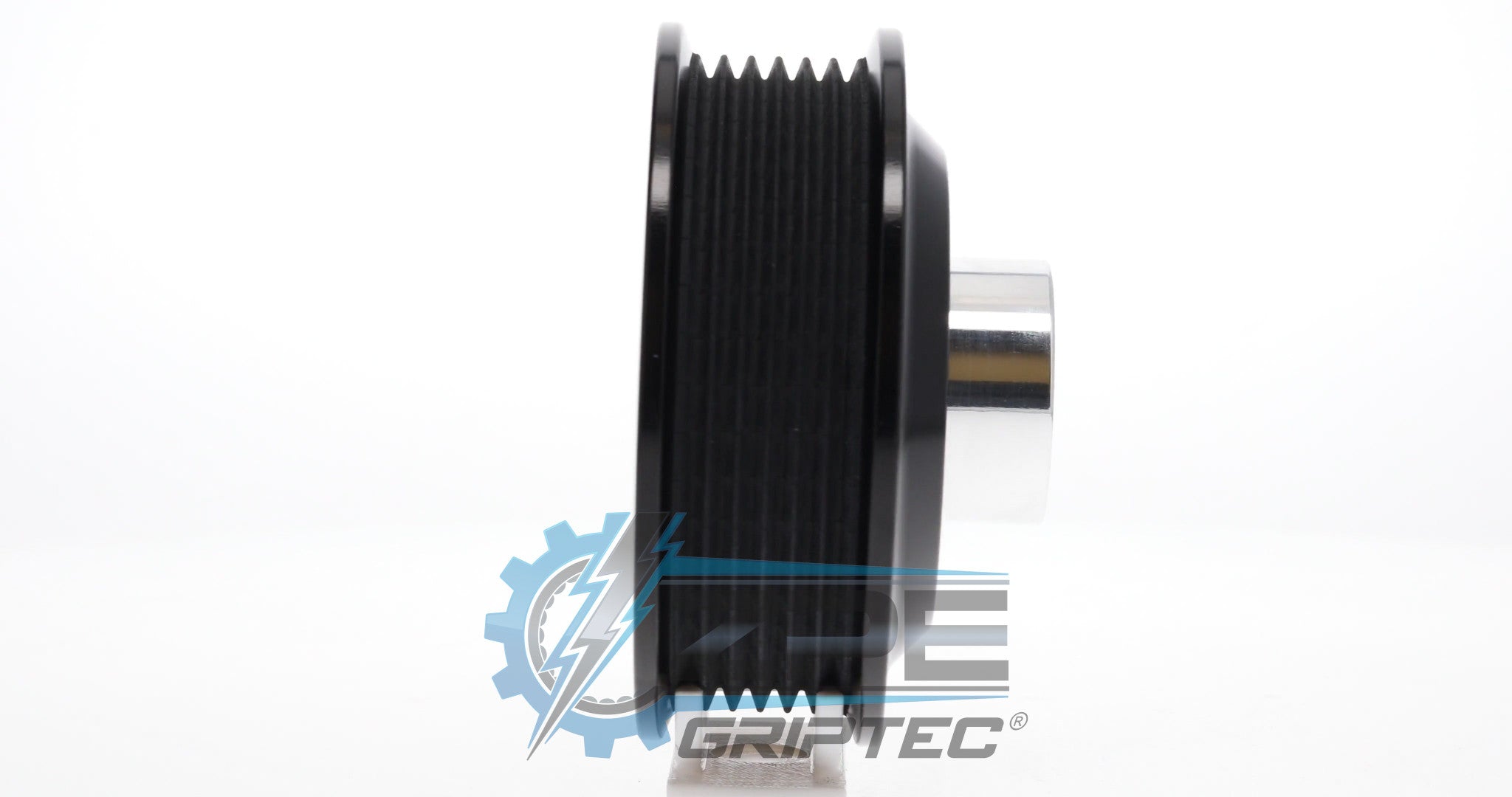 3.375" 6 Rib ZPE GripTec® 2pc ProCharger Offset L3 Black Pulley & Hub Kit Secondary image